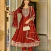 Aanchi Orra Vol 3 Vichitra Silk Embroidered Kurti With Bottom Dupatta Wholesale