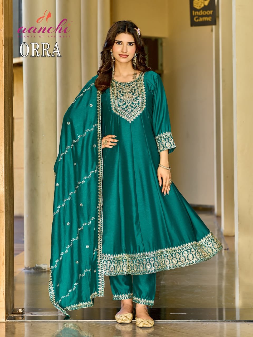 Stylish Aanchi Orra Vol 3 Vichitra Silk Embroidered Kurti With Bottom Dupatta Wholesale 2026