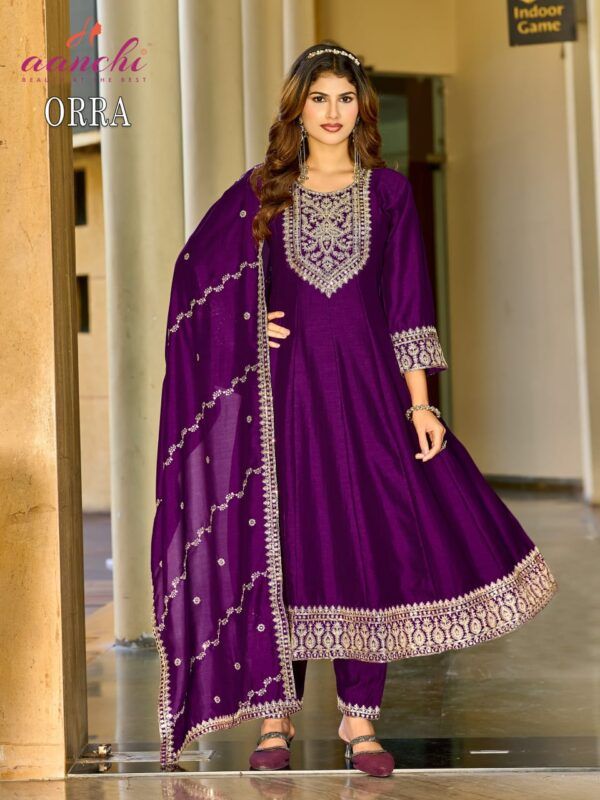 Stylish Aanchi Orra Vol 3 Vichitra Silk Embroidered Kurti With Bottom Dupatta Wholesale 2026