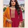 Aanchi Plus Bindu Vichitra Silk Embroidered Kurti With Bottom Dupatta Wholesale