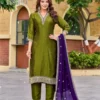 Beautiful Aanchi Rishika Vichitra Silk Kurti With Bottom Dupatta Wholesale 2026