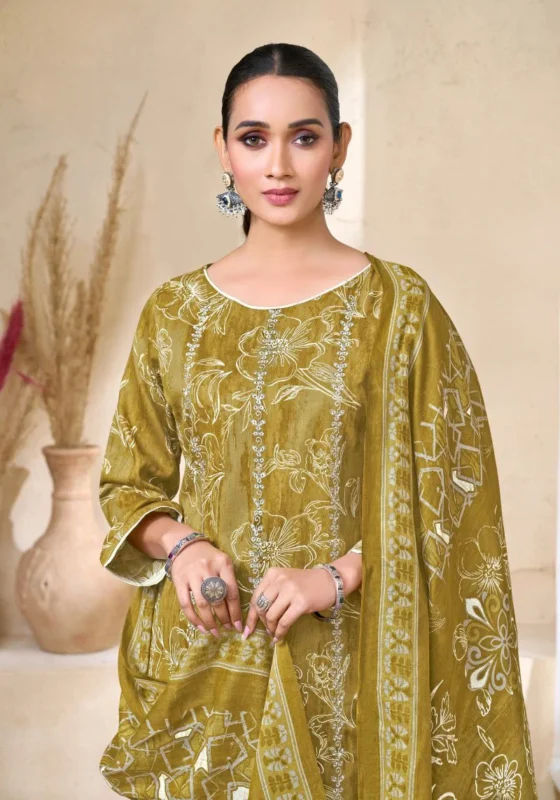 Launching Alok Talib Aziz Zam Cotton Foil Print Dress Material Wholesale 2026