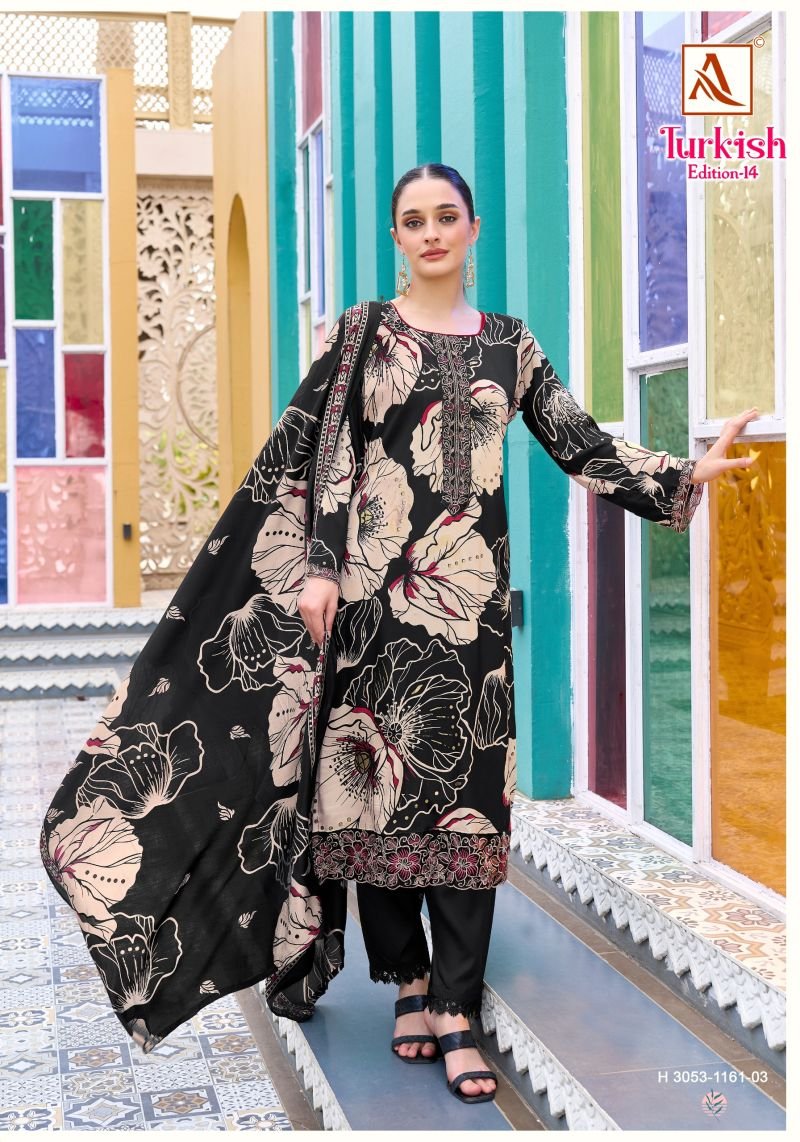 Launching Alok Turkish Edition 14 Viscose Rayon Printed Dress Material Wholesale 2026