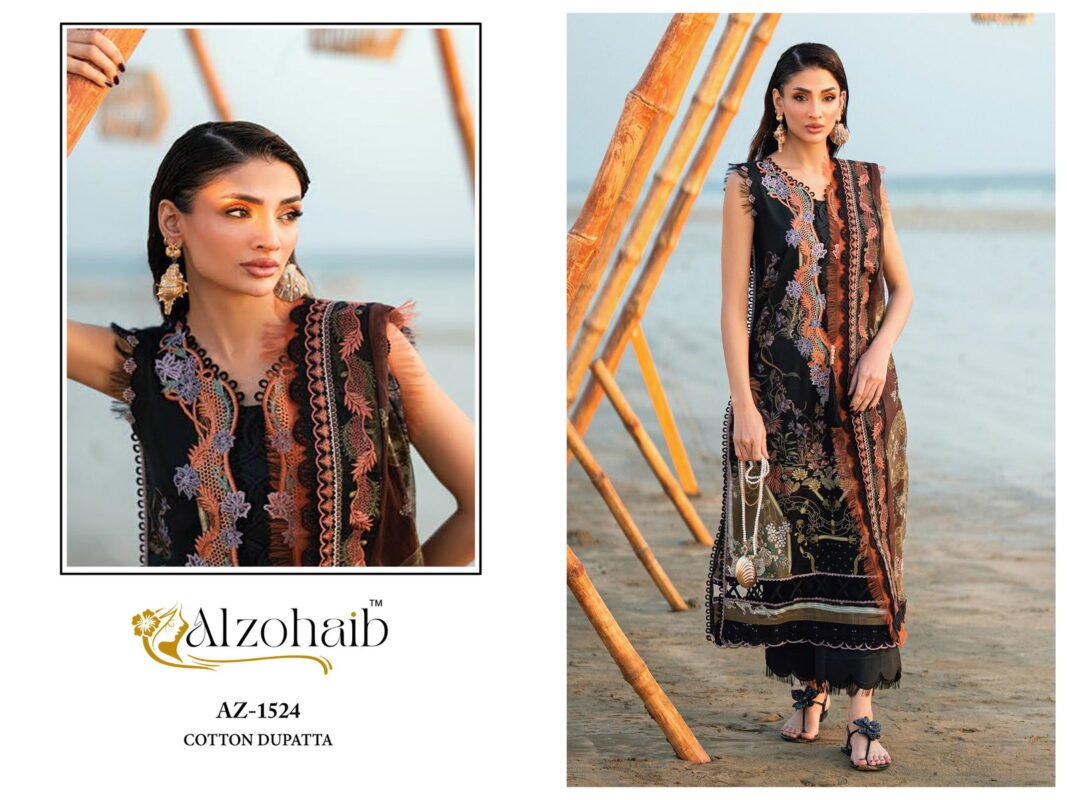 Launching Alzohaib Aqila Vol 1 Chiffon Dupatta Cotton Embroidered Salwar Kameez Wholesale 2026