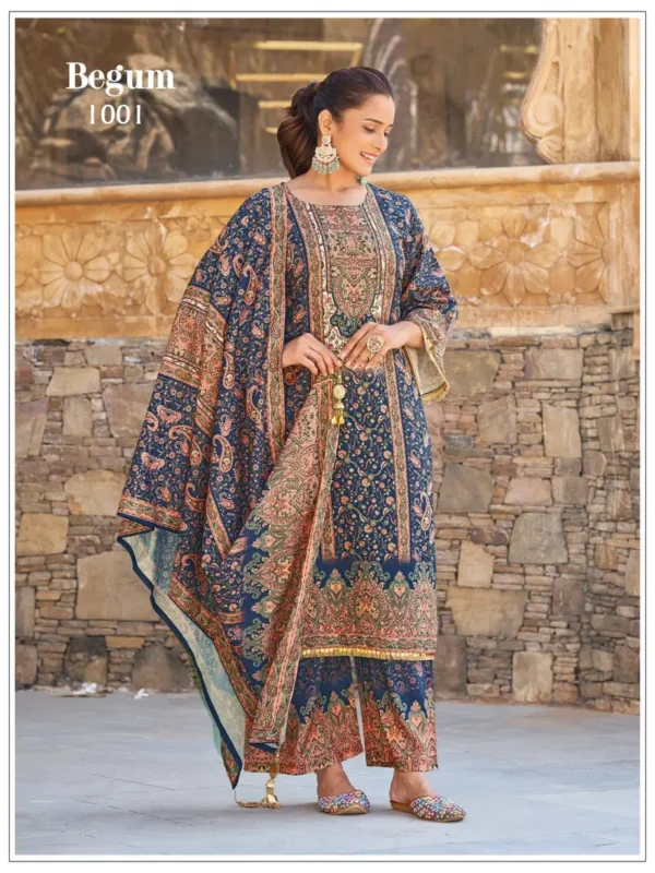 Latest Banwery Begum Jam Satin Digital Printed Kurti With Bottom Dupatta Wholesale 2026