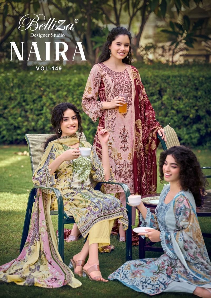 Belliza Naira Vol 149 Cotton Digital Print Dress Material Wholesale
