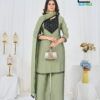 Stylish Blue Hills Avantika Rangoli Crush Patch Embroidered Kurti With Bottom Dupatta Wholesale 2026