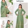 Stylish Blue Hills Festival Pro Vol 20 Anarkali Gown With Classic Neck Embroidery With Belt Wholesale 2026