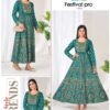 Stylish Blue Hills Festival Pro Vol 20 Anarkali Gown With Classic Neck Embroidery With Belt Wholesale 2026