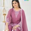 Blue Hills Mahnoor Georgette Thread Worked Kurti With Bottom Dupatta Wholesale