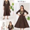 Latest Blue Hills Meloni Rayon Foil Preinted Long Anarakli Kurti Wholesale 2026