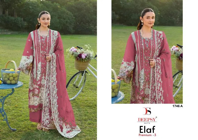Beautiful Deepsy Elaf 1746 A To D Cotton Embroidered Salwar Kameez Collection Wholesale 2026