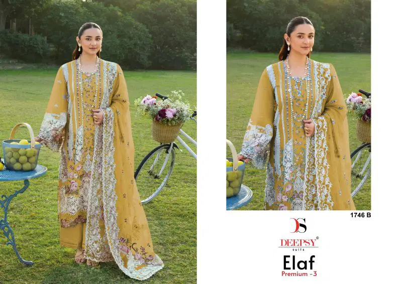 Beautiful Deepsy Elaf 1746 A To D Cotton Embroidered Salwar Kameez Collection Wholesale 2026