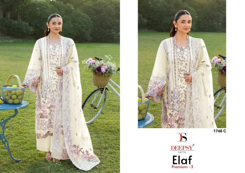 Beautiful Deepsy Elaf 1746 A To D Cotton Embroidered Salwar Kameez Collection Wholesale 2026