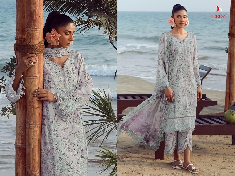 Launching Deepsy Jade Flora Premium Vol 2 Chiffon Dupatta Cotton Pakistani Salwar Kameez Wholesale 2026