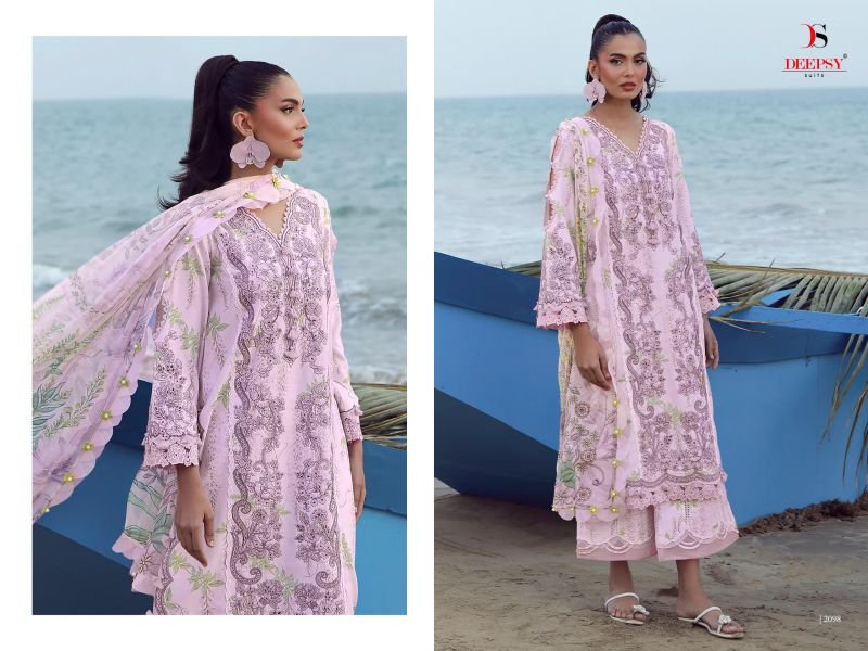 Launching Deepsy Jade Flora Premium Vol 2 Chiffon Dupatta Cotton Pakistani Salwar Kameez Wholesale 2026