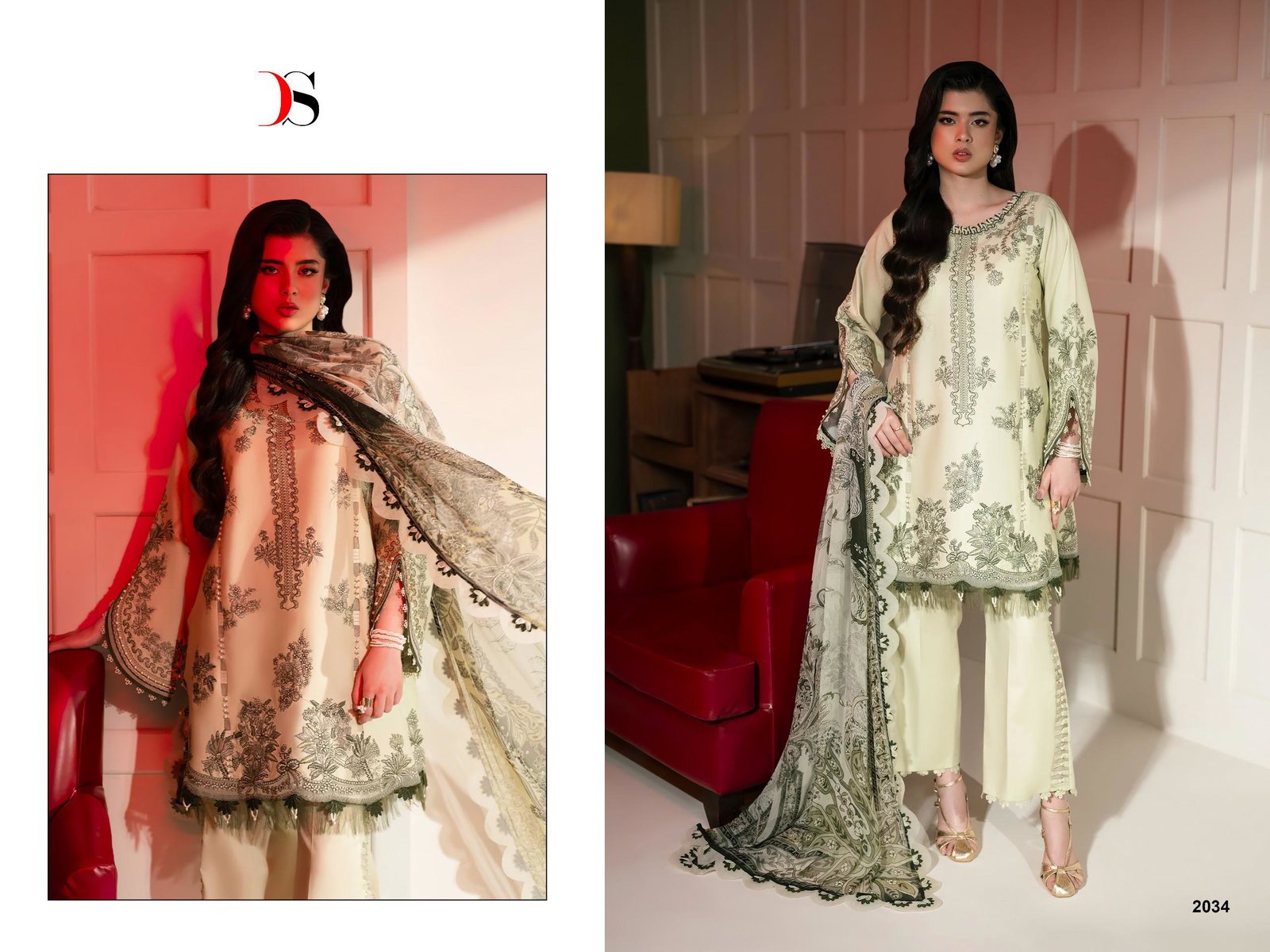 Stylish Deepsy Jade Le Premier Chiffon Dupatta Cotton Embroidered Salwar Kameez Wholesale 2026