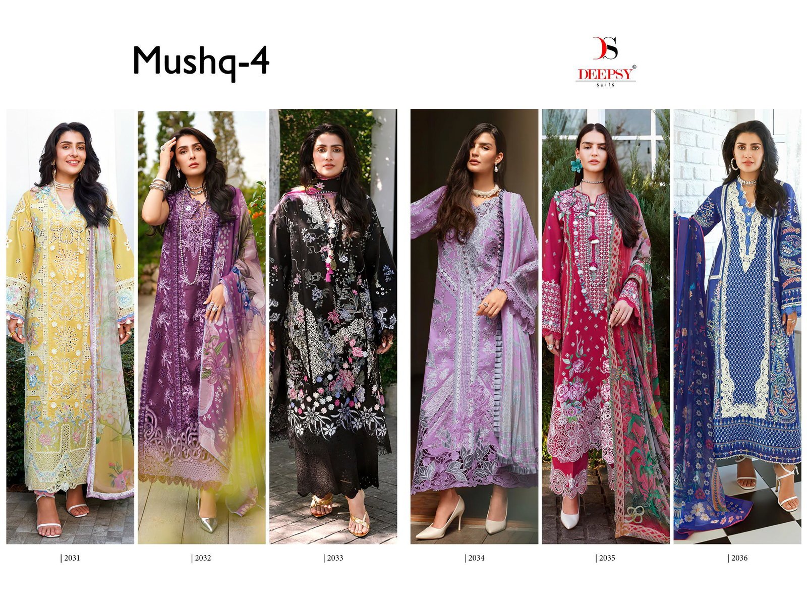 Stylish Deepsy Mushq Vol 4 Chiffon Dupatta Cotton Embroidered Salwar Kameez Wholesale 2026