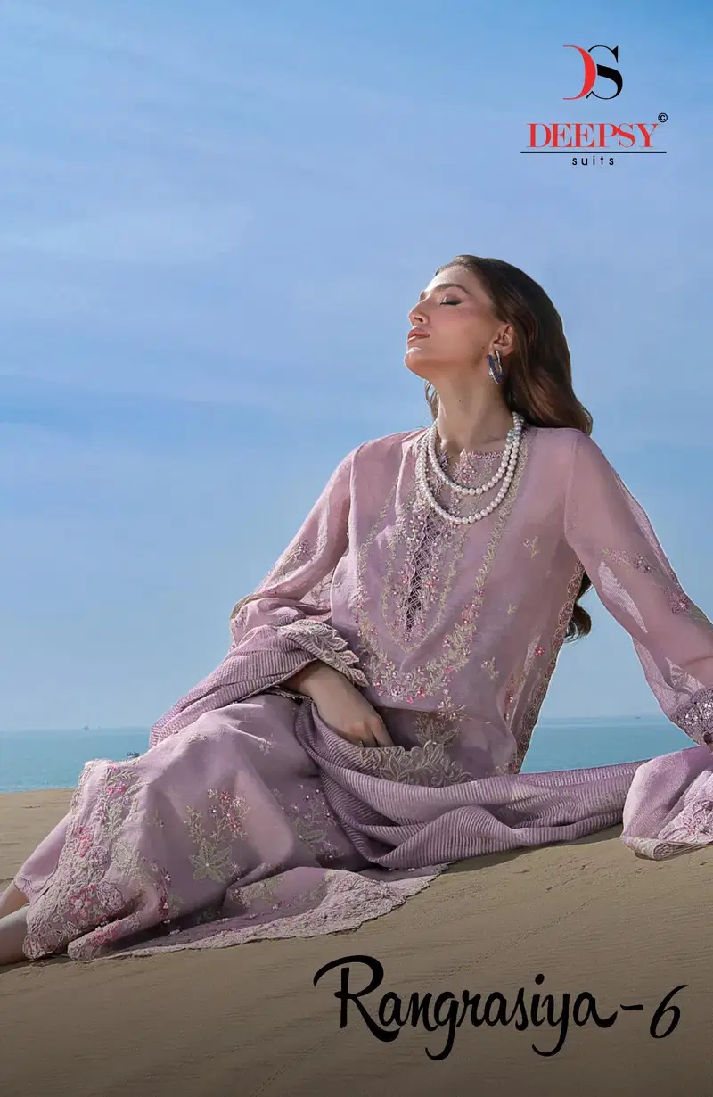 Deepsy Rang Rasiya Vol 6 Cotton Embroidered Salwar Kameez Wholesale