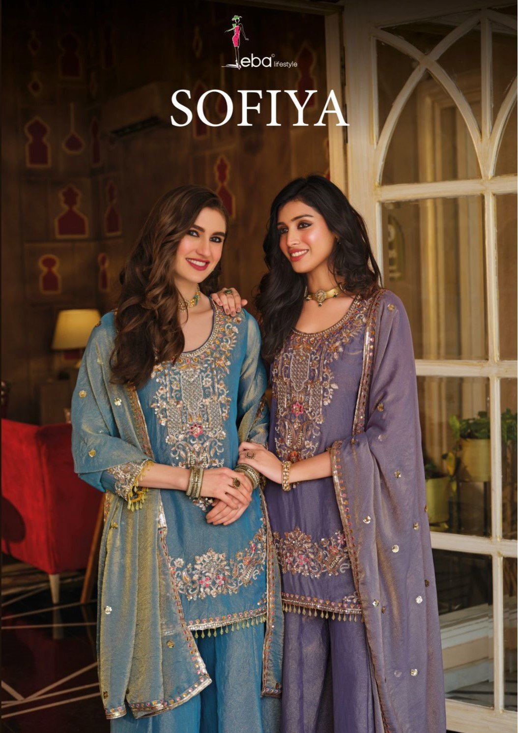 Eba Sofiya Nc Moss Beads Worked Salwar Kameez Collection Wholesale