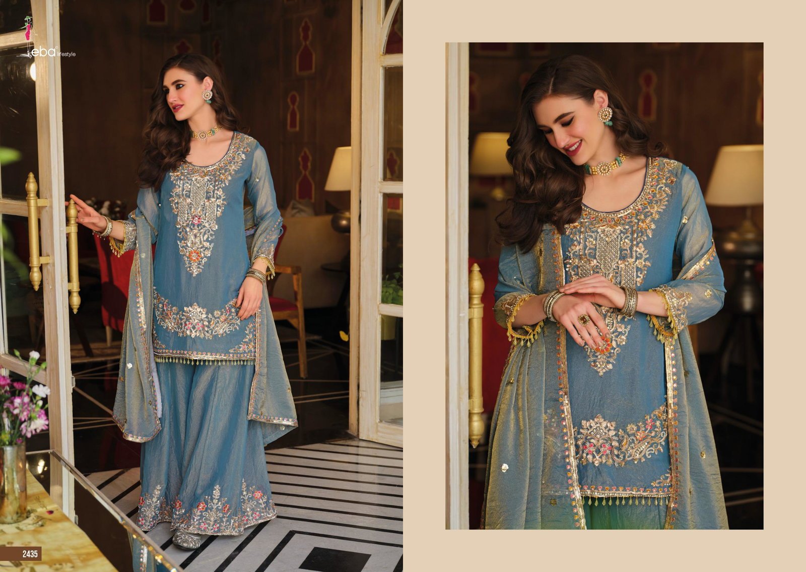 Launching Eba Sofiya Nc Moss Beads Worked Salwar Kameez Collection Wholesale 2026