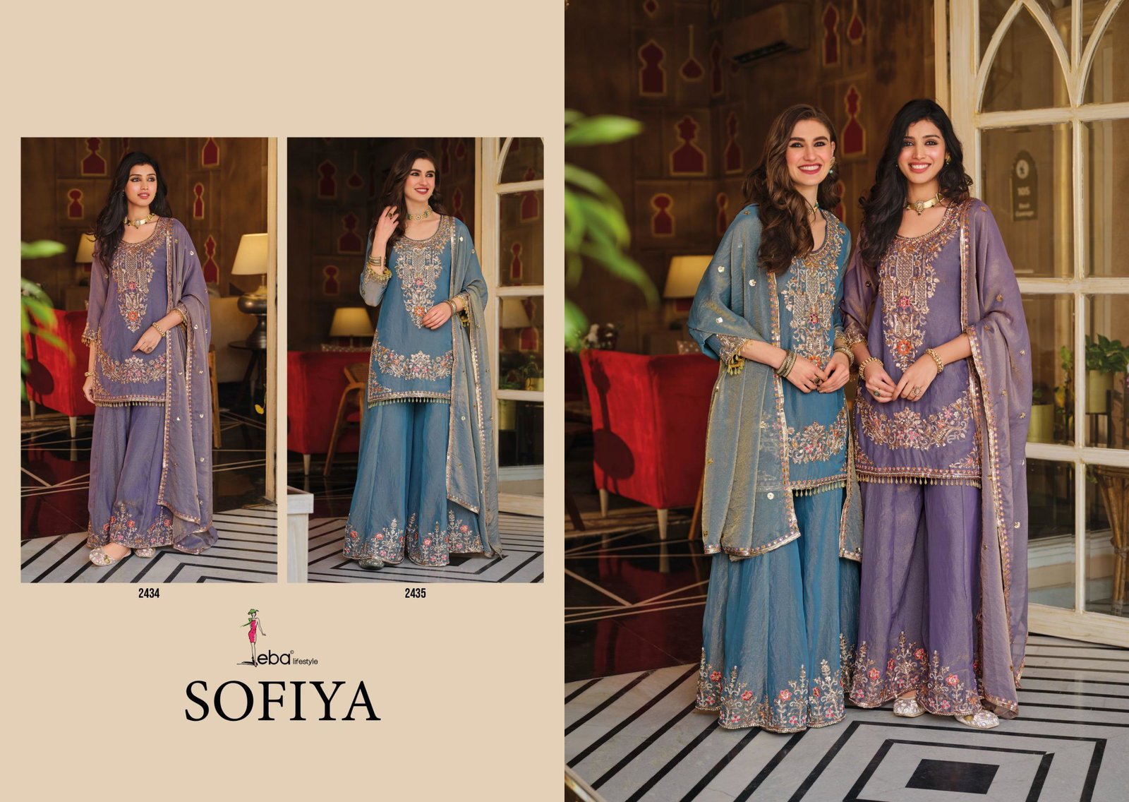 Launching Eba Sofiya Nc Moss Beads Worked Salwar Kameez Collection Wholesale 2026