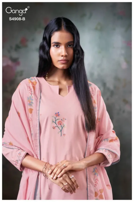 Launching Ganga Elyndria 4908 Cotton Embroidered Salwar Kameez Wholesale 2026