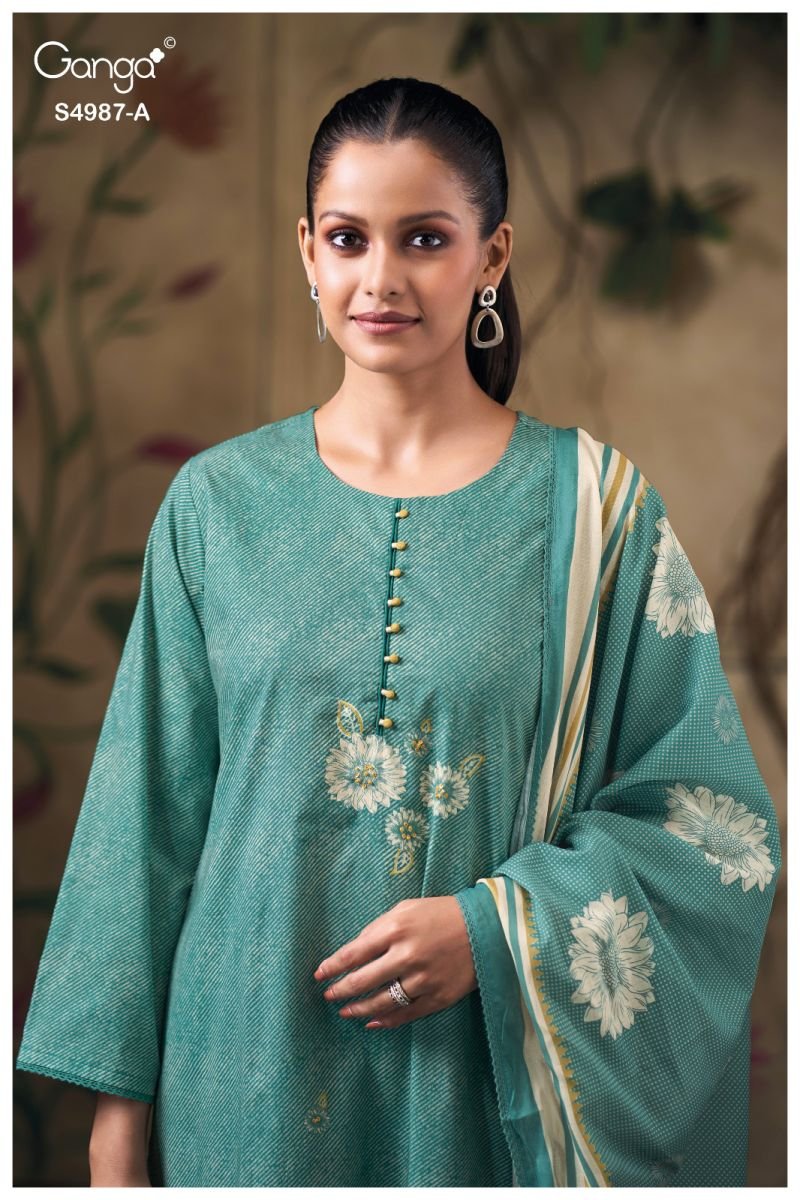 Stylish Ganga Meliora 4987 Cotton Embroidered Salwar Kameez Wholesale 2026