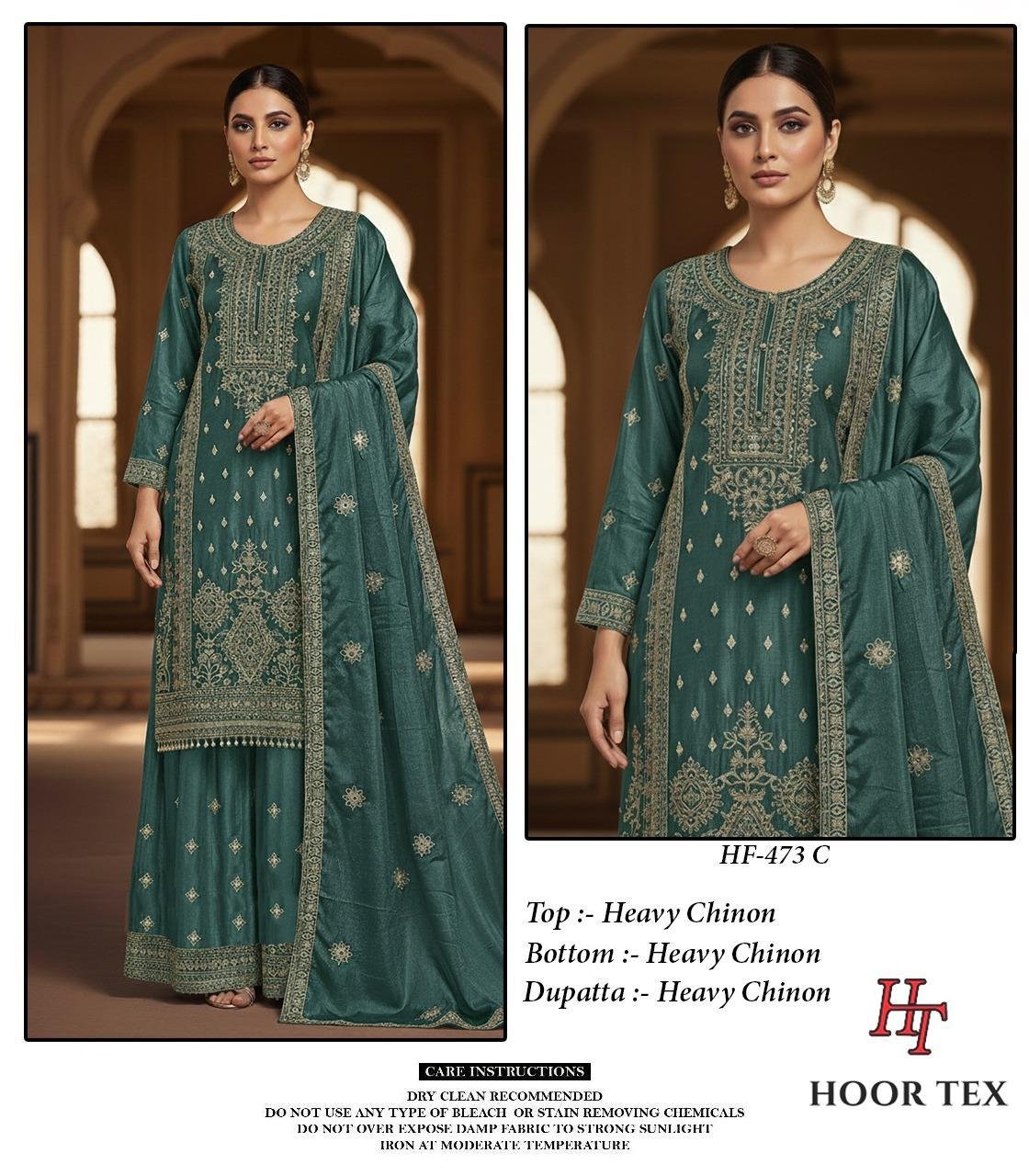Launching Hoor Tex 473 A To D Chinon Cut Worked Salwar Kameez Wholesale 2026