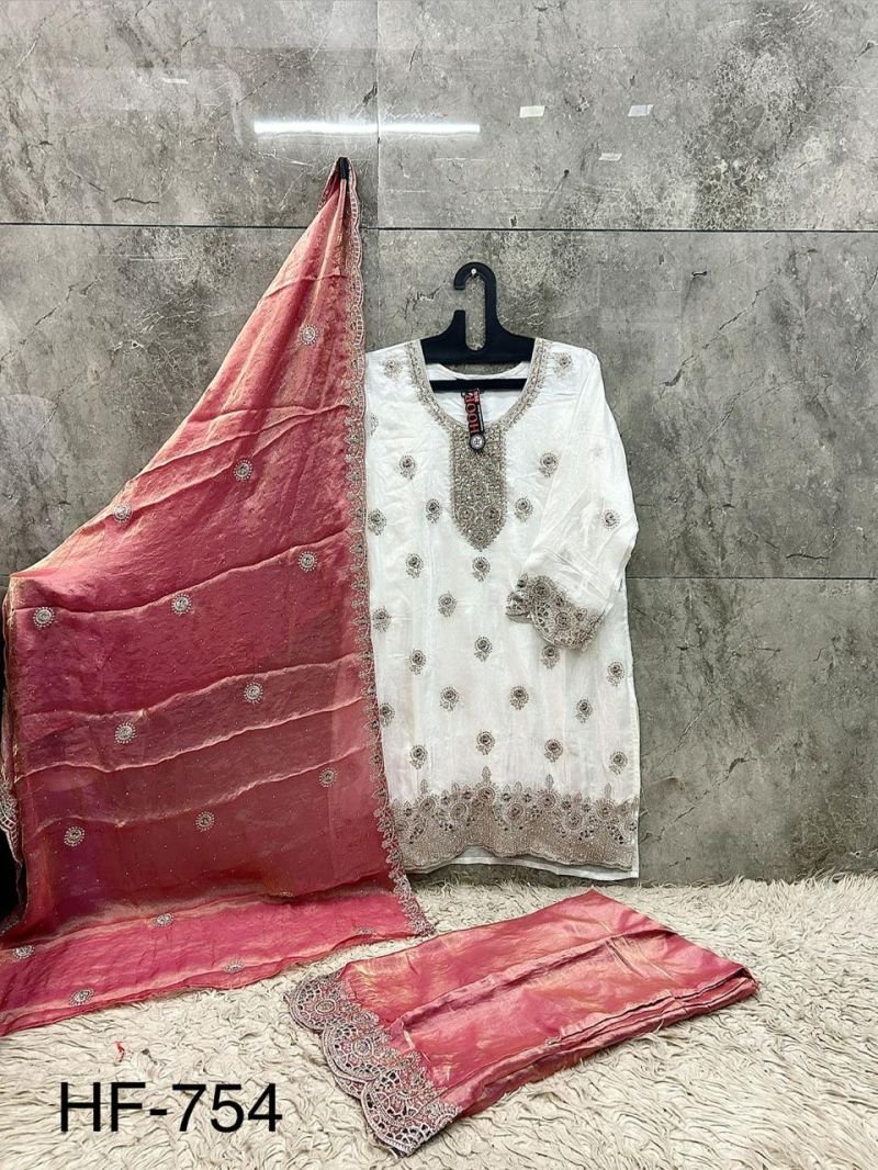 Launching Hoor Tex 754 A To D Fandy Embroidered Salwar Kameez Collection Wholesale 2026
