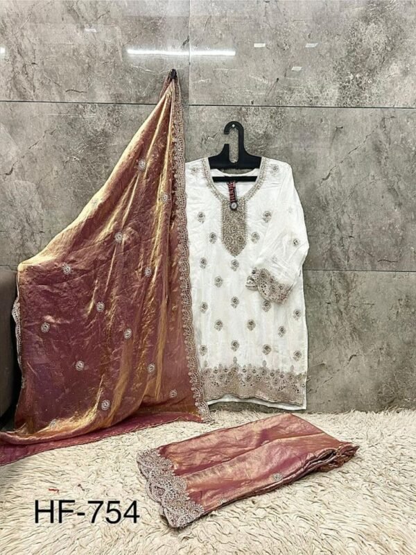 Launching Hoor Tex 754 A To D Fandy Embroidered Salwar Kameez Collection Wholesale 2026