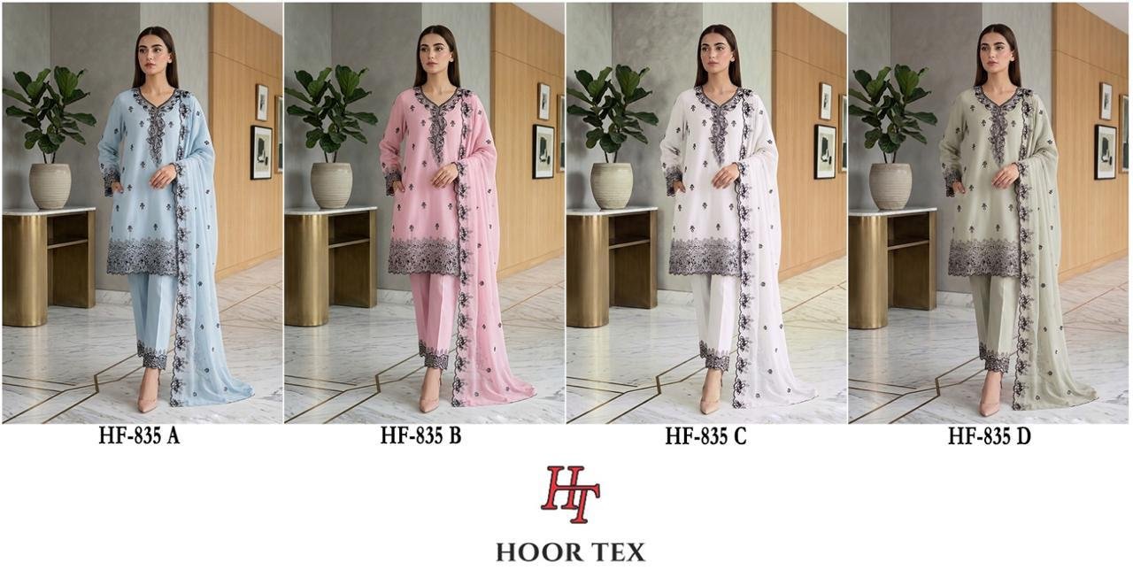 Beautiful Hoor Tex 835 A To D Georgette Embroidered Salwar Kameez Collection Wholesale 2026