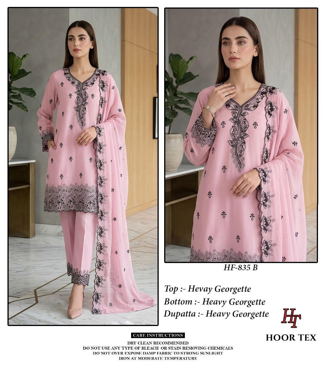 Beautiful Hoor Tex 835 A To D Georgette Embroidered Salwar Kameez Collection Wholesale 2026