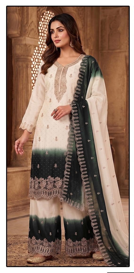 Hoor Tex 860 A To D Georgette Embroidered Salwar Kameez Wholesale