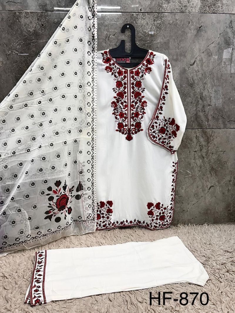 Stylish Hoor Tex 870 A To D Reyon Embroidered Salwar Kameez Wholesale 2026