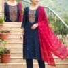 Stylish Jasmine D No 1001 To 08 Vertican Silk Thread Worked Kurti Set Wholesale 2026