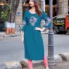 Launching Kadlee Ladlee Vol 3 Rayon With Thread Work Kurti Collection Wholesale 2026