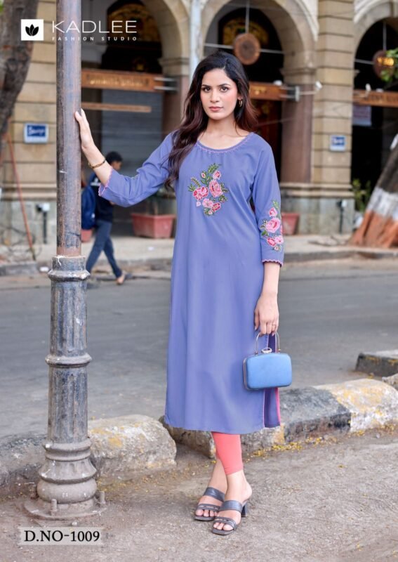 Launching Kadlee Ladlee Vol 3 Rayon With Thread Work Kurti Collection Wholesale 2026