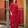 Latest Kadlee Raahi Roman Silk Handwork Kurti With Bottom Dupatta Wholesale 2026