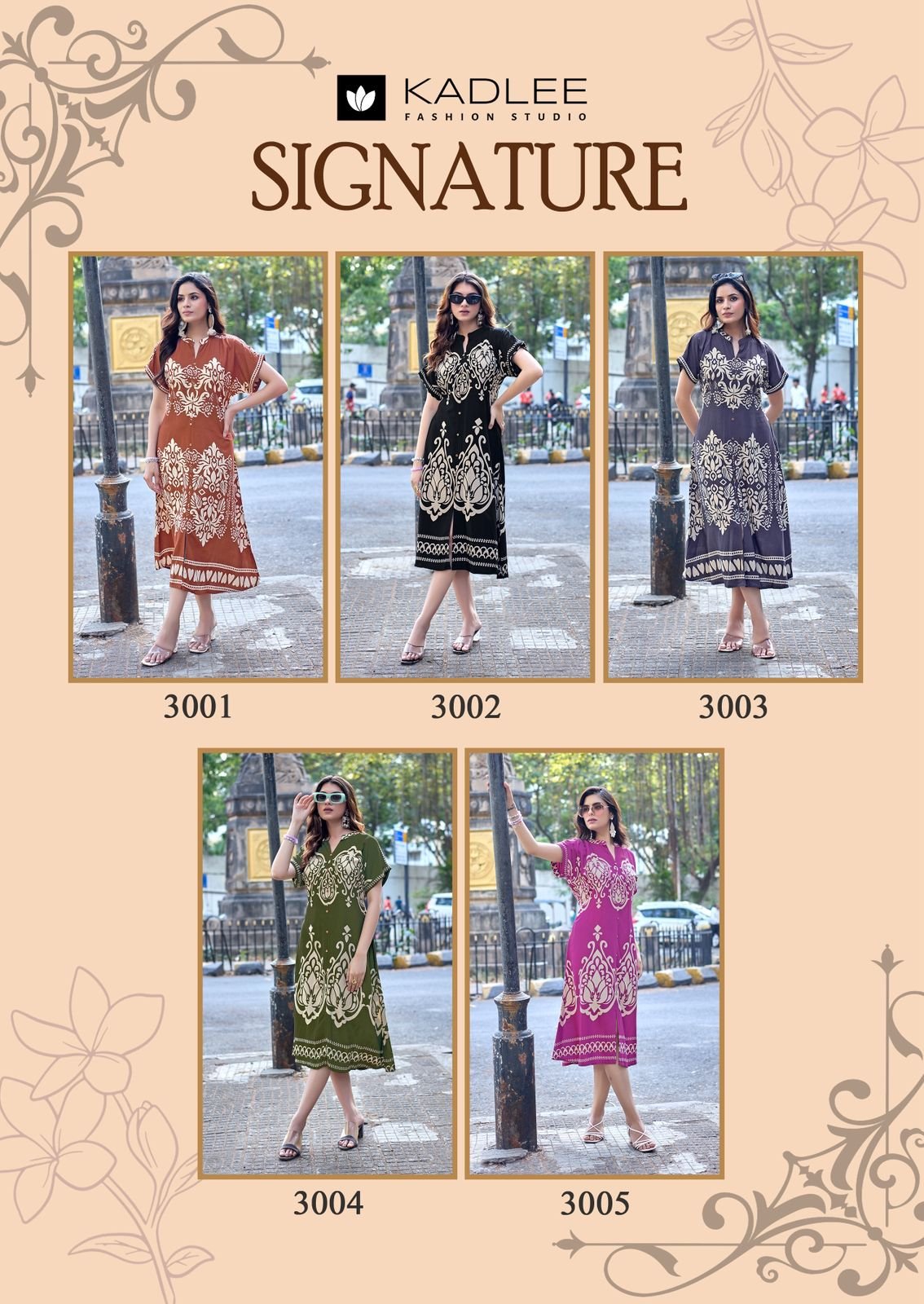 Latest Kadlee Signeture Rayon Printed Casual Long Top Wholesale 2026