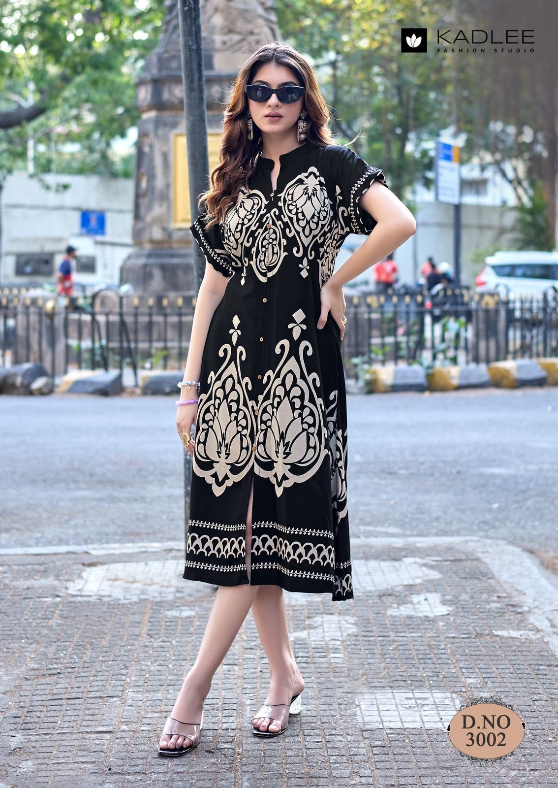 Latest Kadlee Signeture Rayon Printed Casual Long Top Wholesale 2026