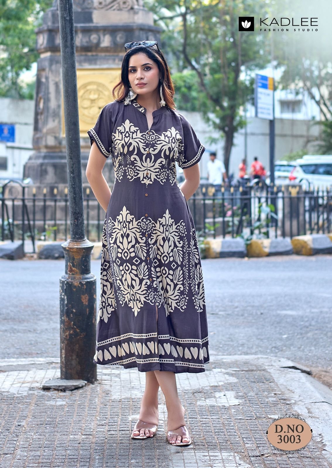 Latest Kadlee Signeture Rayon Printed Casual Long Top Wholesale 2026