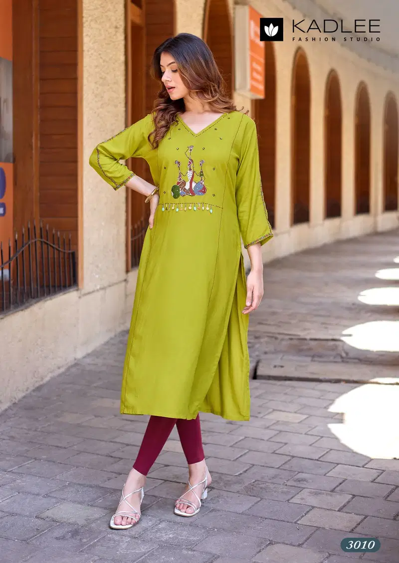 Beautiful Kadlee Yashvi Vol 2 Rayon Thread Worked Kurti Collection Wholesale 2026