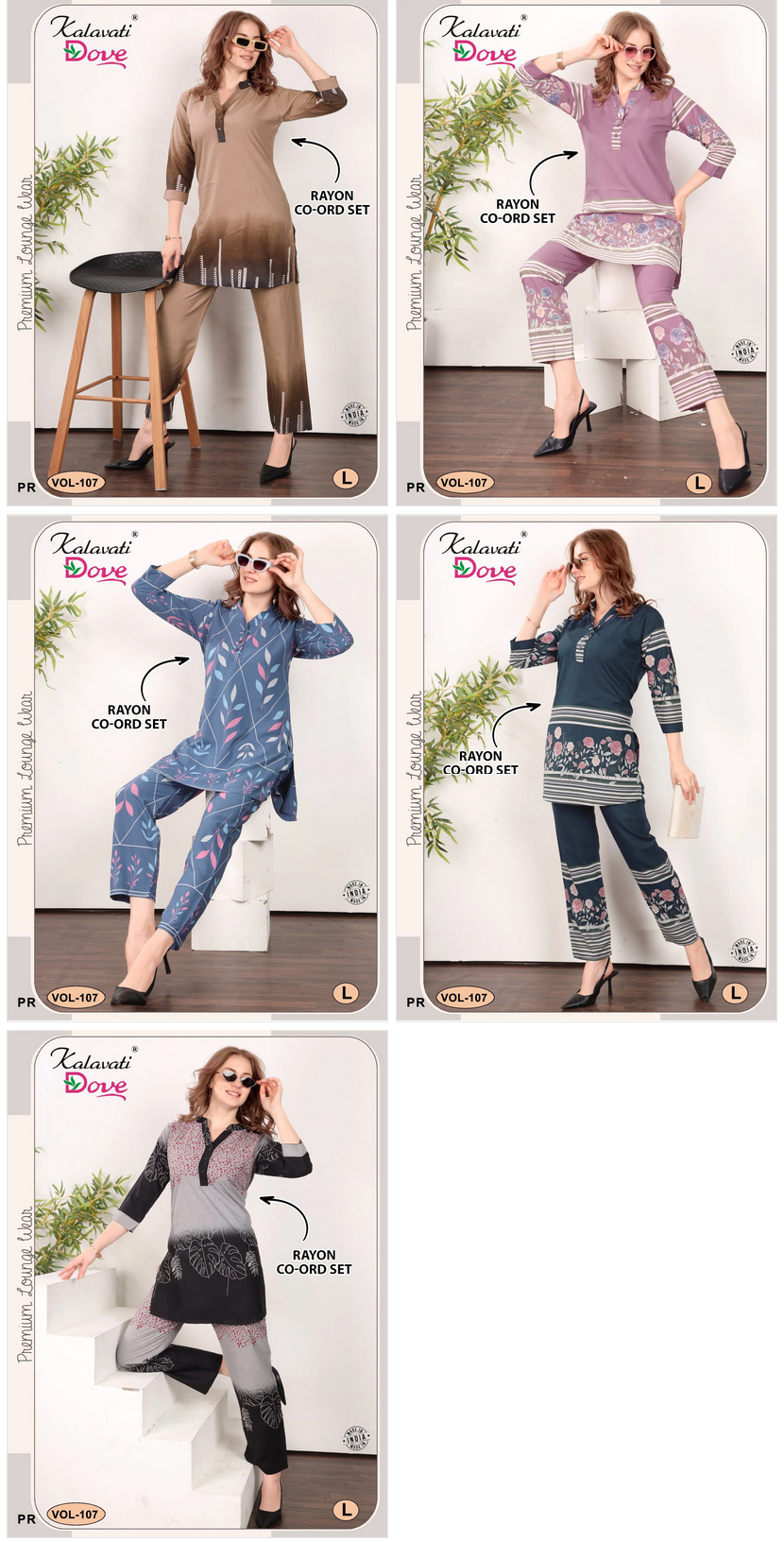 Buy Kalavatis Vol 107 A Rayon Co Ord Set Collection Wholesale 2026