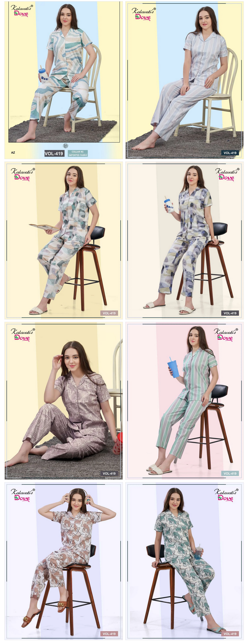 Stylish Kalavatis Vol 419 Imported Daily Wear Night Suit Collection Wholesale 2026