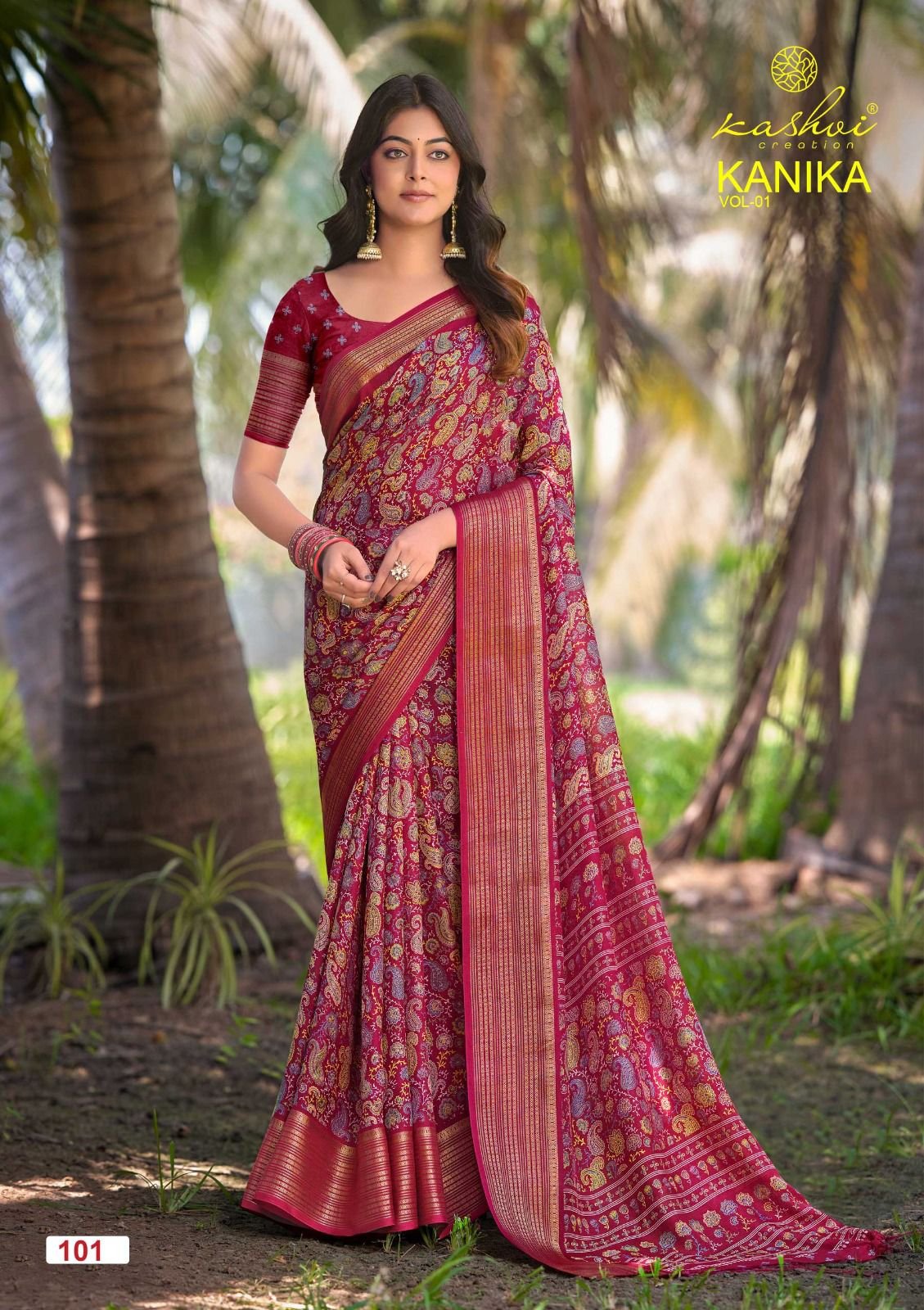 Kashvi Kanika Vol 1 Marshmello Silk With Zari Border Work Saree Wholesale