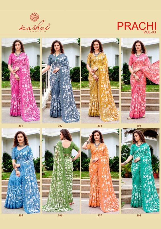 Launching Kashvi Prachi Vol 3 Pc Rimzim With Cutworked Saree Wholesale 2026