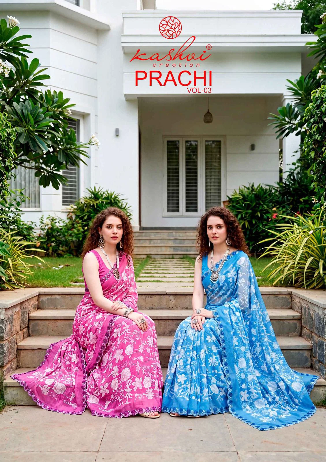 Kashvi Prachi Vol 3 Pc Rimzim With Cutworked Saree Wholesale
