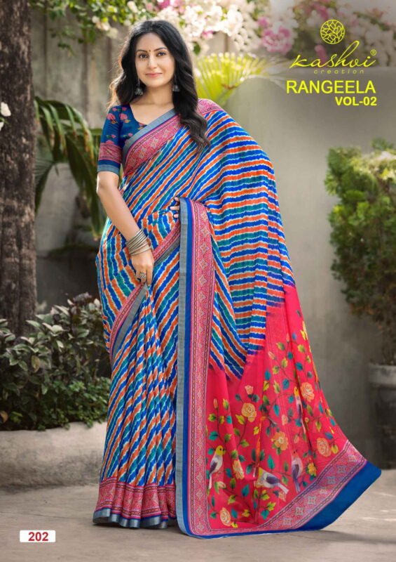 Beautiful Kashvi Rangeela Vol 2 Dull Moss Printed Saree Wholesale 2026