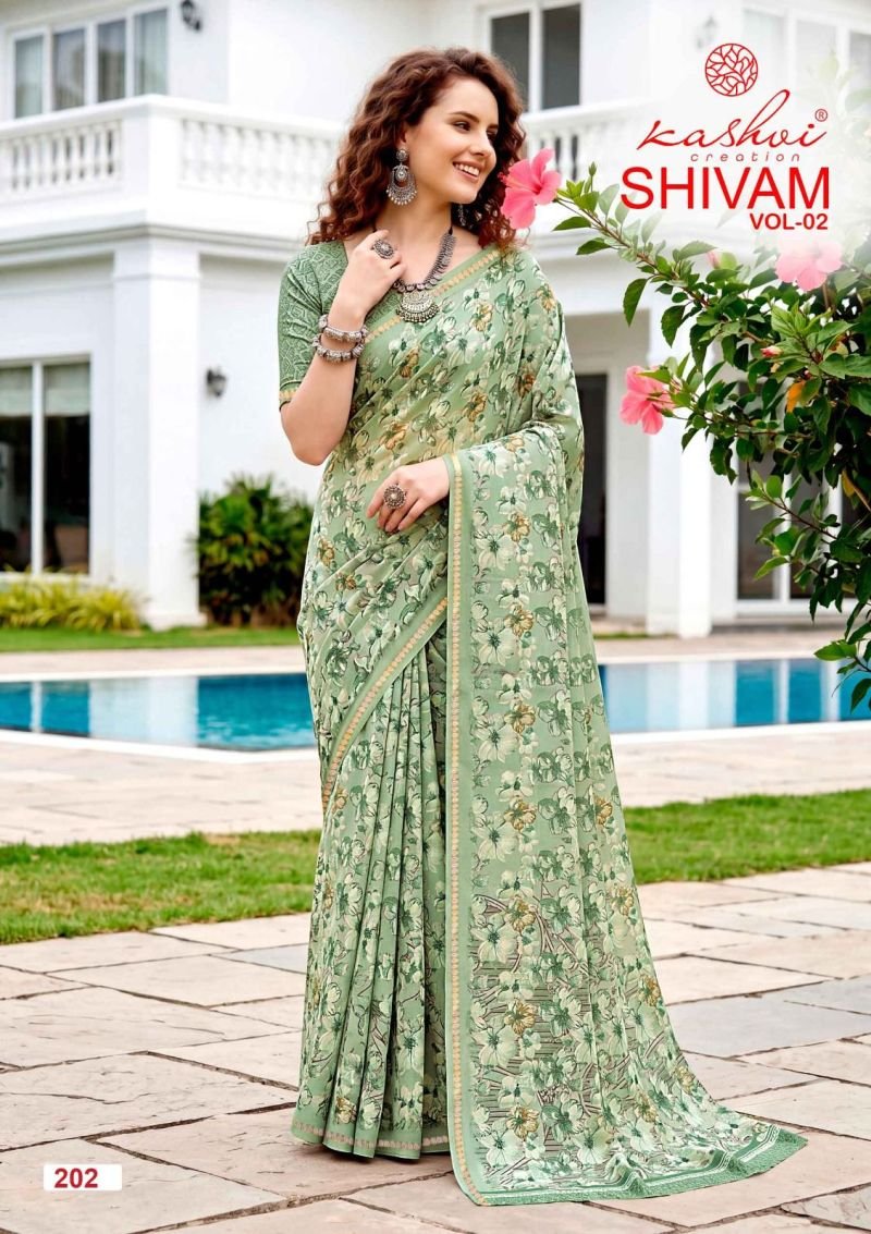 Launching Kashvi Shivam Vol 2 Dull Moss Viscose Saree Collection Wholesale 2026